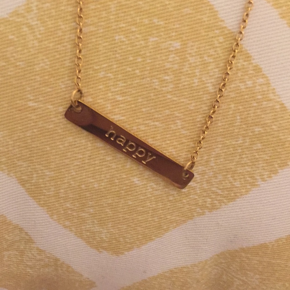Jook and Nona “Happy” necklace